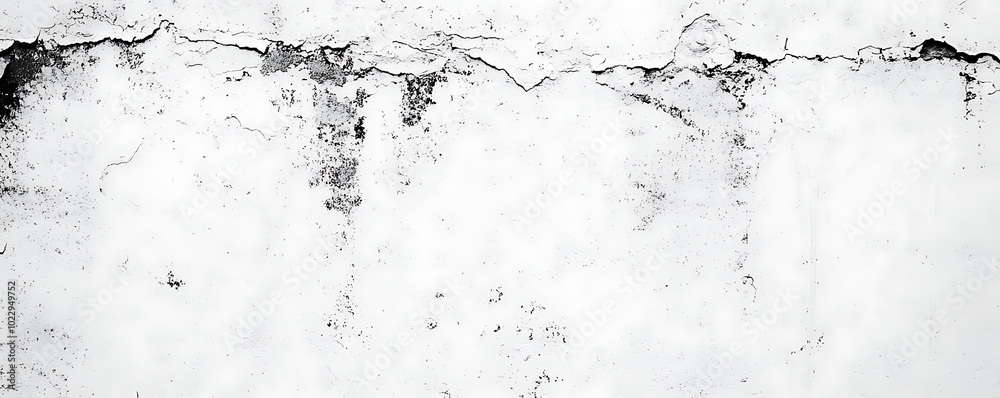 Obraz premium Distressed white brick wall background texture