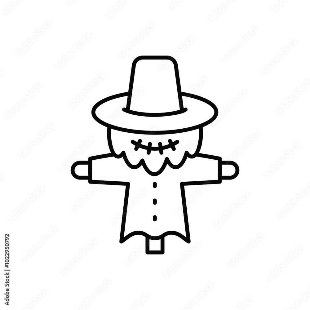 Scarecrow vector icon Scarecrow vector icon