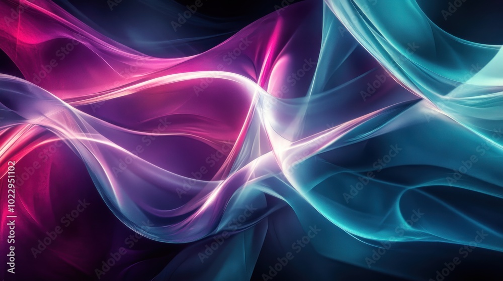 Abstract waves of vibrant colors flowing in a smooth, dynamic composition. Abstract waves of vibrant colors flowing in a smooth, dynamic composition.
