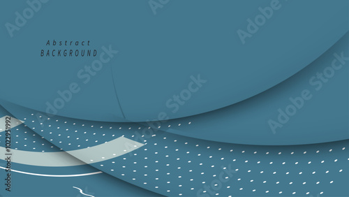 Abstract Geometric Background in Soothing Blue Tones