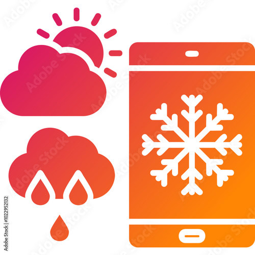 Forecast Vector Icon Design