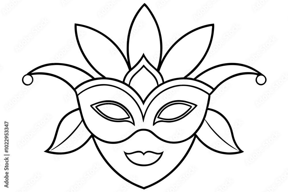 Carnival mask icon, carnival mask line art vector illustration, mardi gras elements vector
Carnival mask icon, carnival mask line art vector illustration, mardi gras elements vector