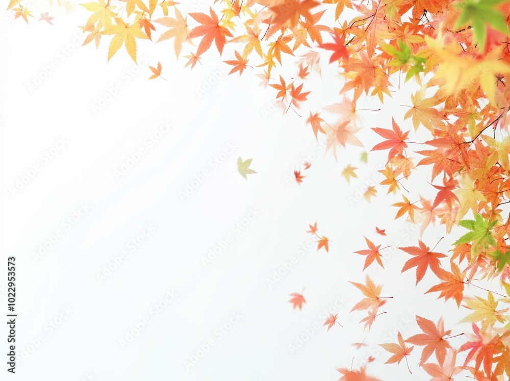 An autumn leaf spiraling around a Japanese maple tree in a colorful autumnal heap An autumn leaf spiraling around a Japanese maple tree in a colorful autumnal heap