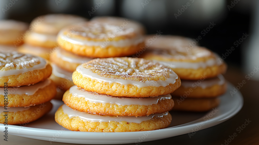 Pumpkin-Flavored Doughy Cookies with a Vanilla Glaze, showcasing a delicious blend of seasonal flavors. These soft and chewy cookies are infused with the rich taste of pumpkin and warm spices, topped Pumpkin-Flavored Doughy Cookies with a Vanilla Glaze, showcasing a delicious blend of seasonal flavors. These soft and chewy cookies are infused with the rich taste of pumpkin and warm spices, topped