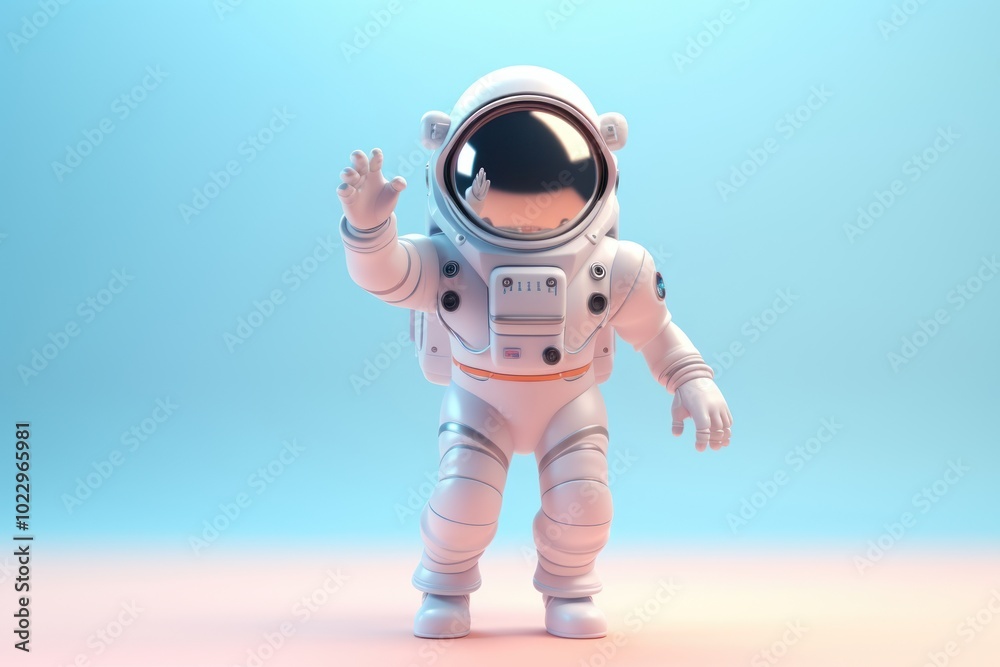 Astronaut toy futuristic technology.