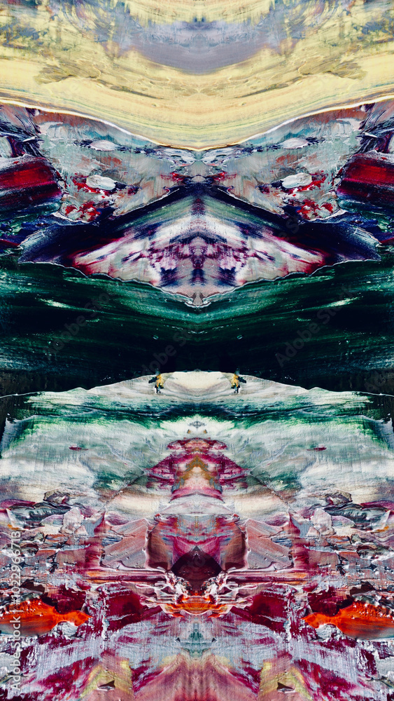Fototapeta premium Abstract background wallpaper. Ethnic pattern. Mixtures of oil paint. Trendy hand painting canvas. Wall decor and Wall art prints Idea. 3D Texture. Art object