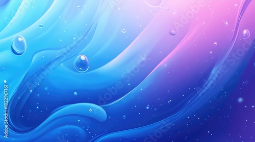 Azure Fluid Background