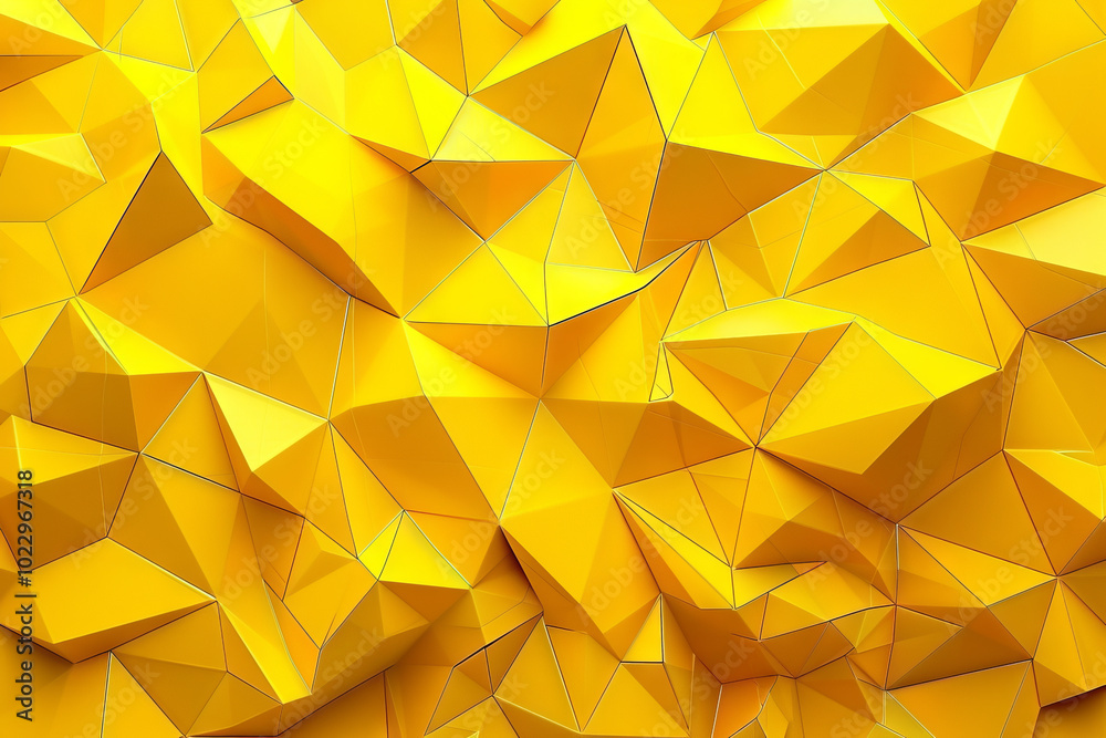 Backdrop with contemporary abstract design featuring layered yellow triangles and geometric shapes. Modern geometry background. front view. Digital 3D render. wallpaper with texture. Backdrop with contemporary abstract design featuring layered yellow triangles and geometric shapes. Modern geometry background. front view. Digital 3D render. wallpaper with texture.
