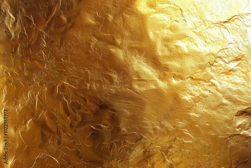 A gold colored wall with many gold squares, generative ai