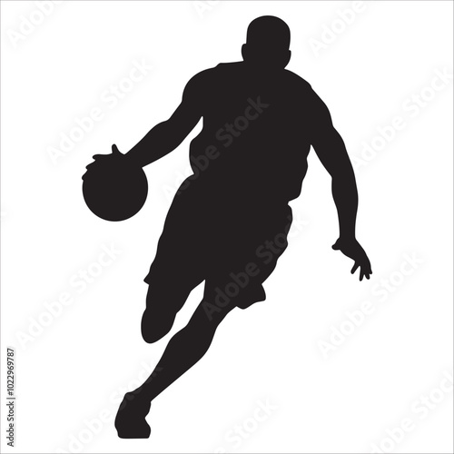 Basketball Player Silhouette photo