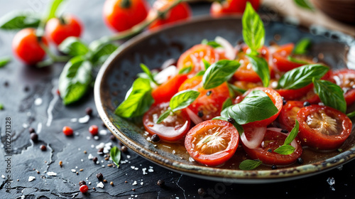 tomato and basil salad