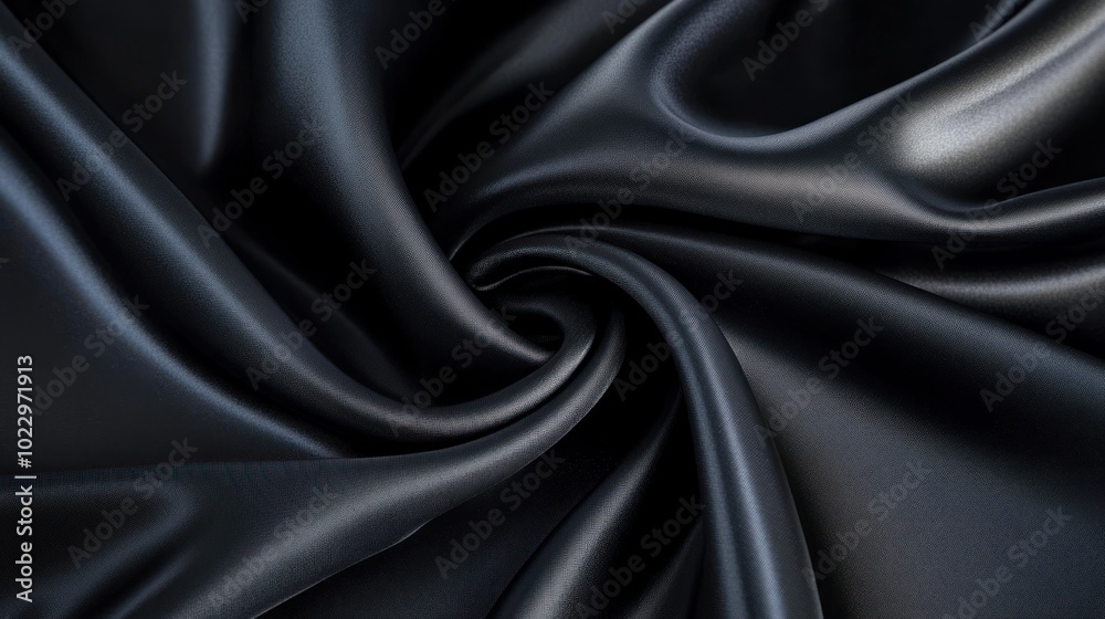 Black background with a metallic sheen, providing a sleek,