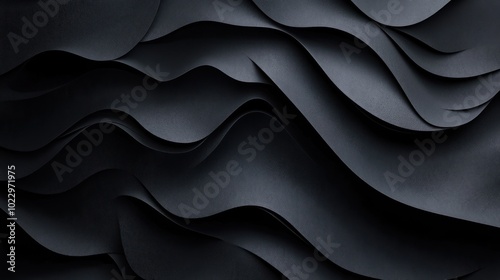 Black background with a subtle, textured surface, 