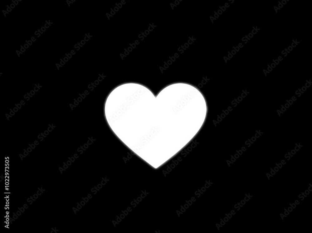 This pure black heart outline can be used for a variety of creative and design projects as a symbol of love, unity, and solidarity.