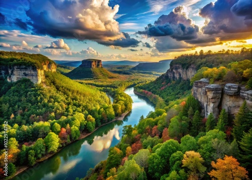 Scenic landscapes of the southern United States showcasing natural beauty and diverse cultural heritage
