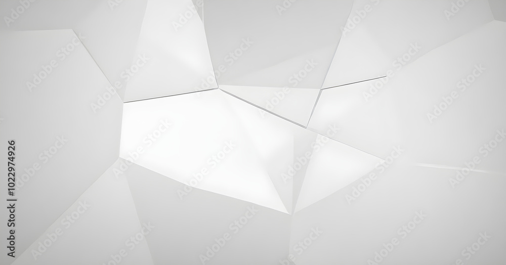 Abstract white geometric background with relieved triangles Abstract white geometric background with relieved triangles