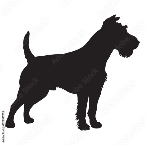 dog silhouette vector
