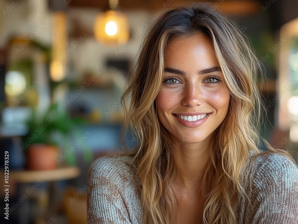 a confident businesswoman radiates positivity while using a touchpad in her modern office, her engaging smile and vibrant environment portraying success and professionalism a confident businesswoman radiates positivity while using a touchpad in her modern office, her engaging smile and vibrant environment portraying success and professionalism