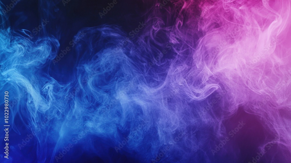 Blue pink purple smoke, fog, steam, cloud, sky background. Realistic smoky mist, toxic vapor, gas exploding, water evaporation. Magic smoke or fog backdrop for Halloween celebration Blue pink purple smoke, fog, steam, cloud, sky background. Realistic smoky mist, toxic vapor, gas exploding, water evaporation. Magic smoke or fog backdrop for Halloween celebration
