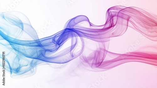 Blue pink purple smoke, fog, steam, wave abstract background. Realistic smoky mist, toxic vapor, gas exploding, water evaporation. Magic smoke or fog backdrop for Halloween celebration