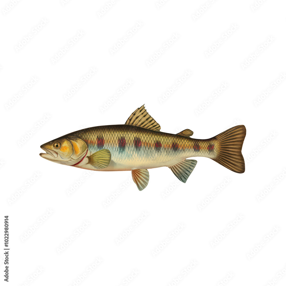 painting of a fish. painting of a fish.