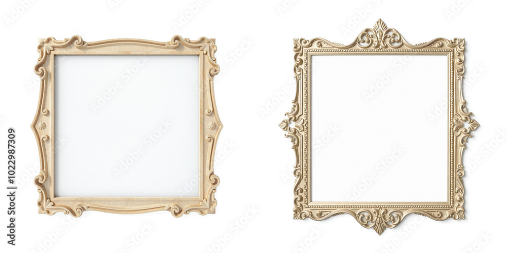 majestic frame isolated on white, background and border for design majestic frame isolated on white, background and border for design
