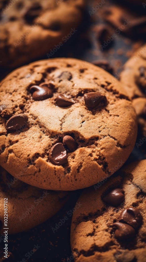 Fototapeta premium Cookies biscuit food confectionery.