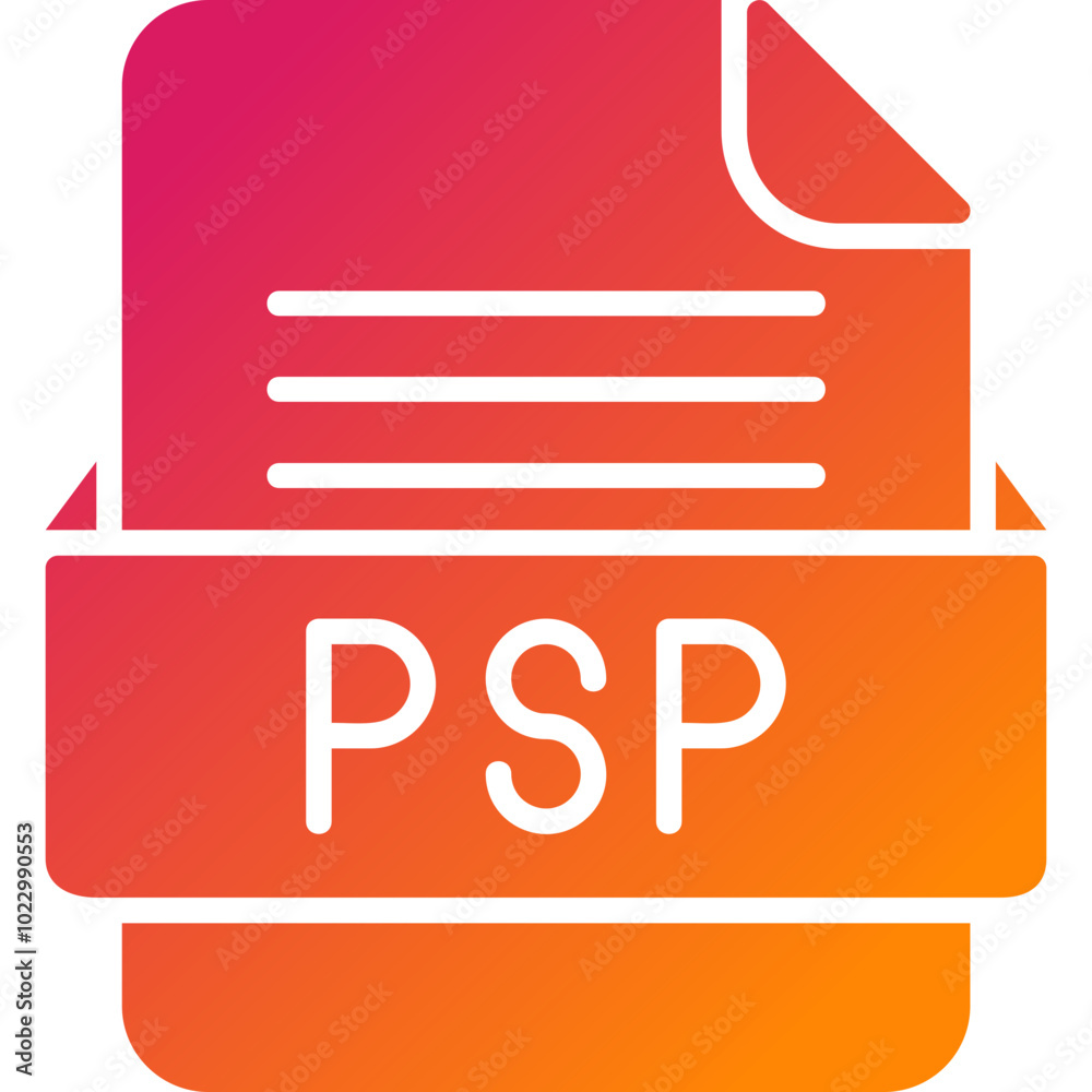 PSP File Format Vector Icon Design PSP File Format Vector Icon Design