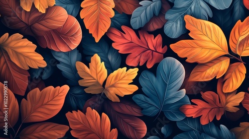 Colorful autumn leaves, perfect for creating designs, banners, or adding a festive touch to your projects.