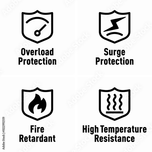 Overload Protection Surge Protection Fire Retardant High Temperature Resistance information signs