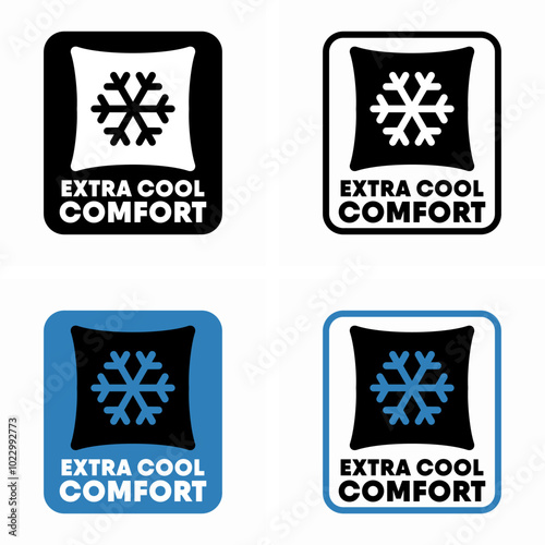 Extra Cool Comfort vector information sign