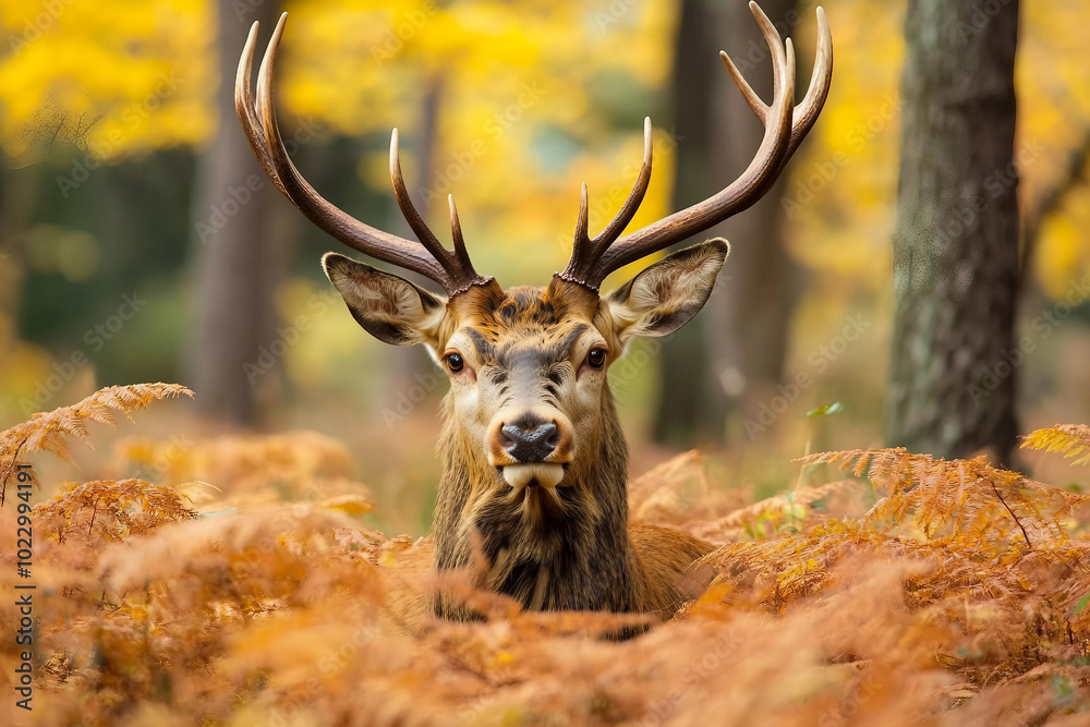 Fototapeta premium Animal walk in park generative AI picture