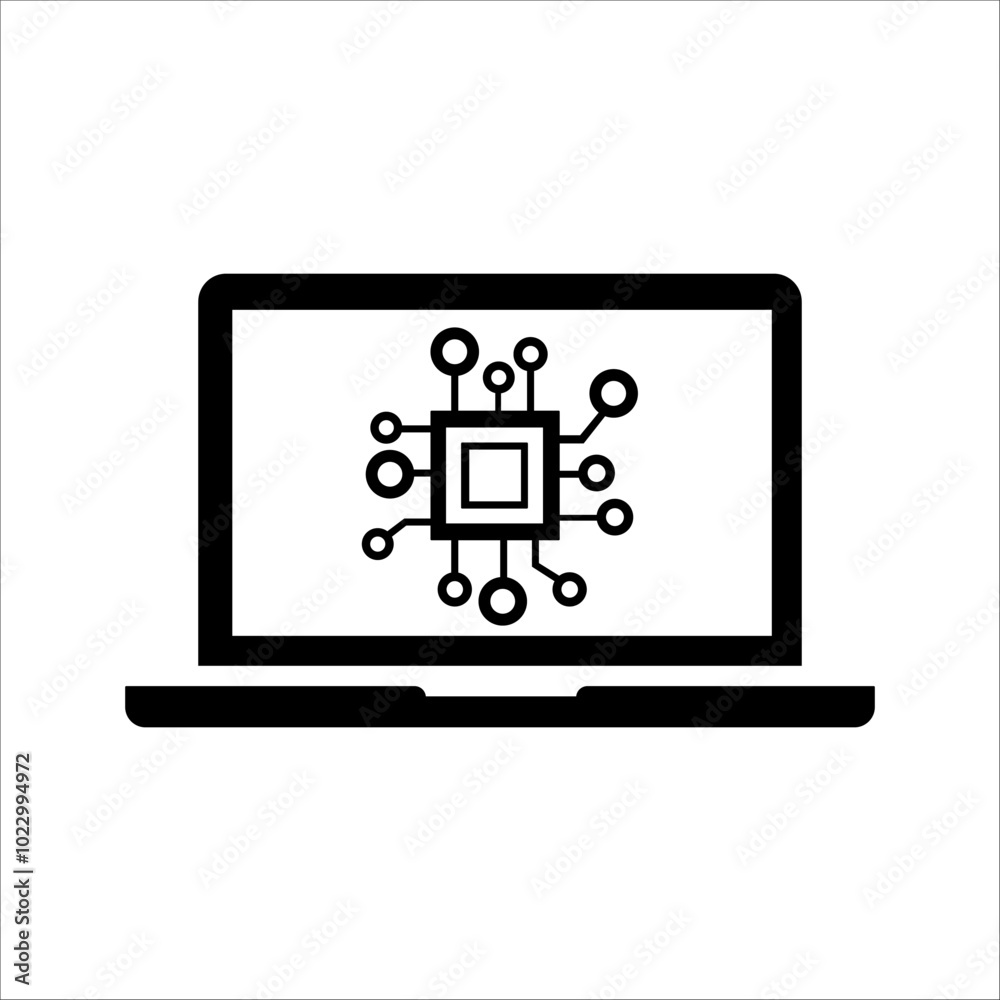 Digital brain neural network, AI server and robot technology, artificial bot mind. AI Content Creator. Chatbot technology, isometric. Media communication with artificial intelligence.