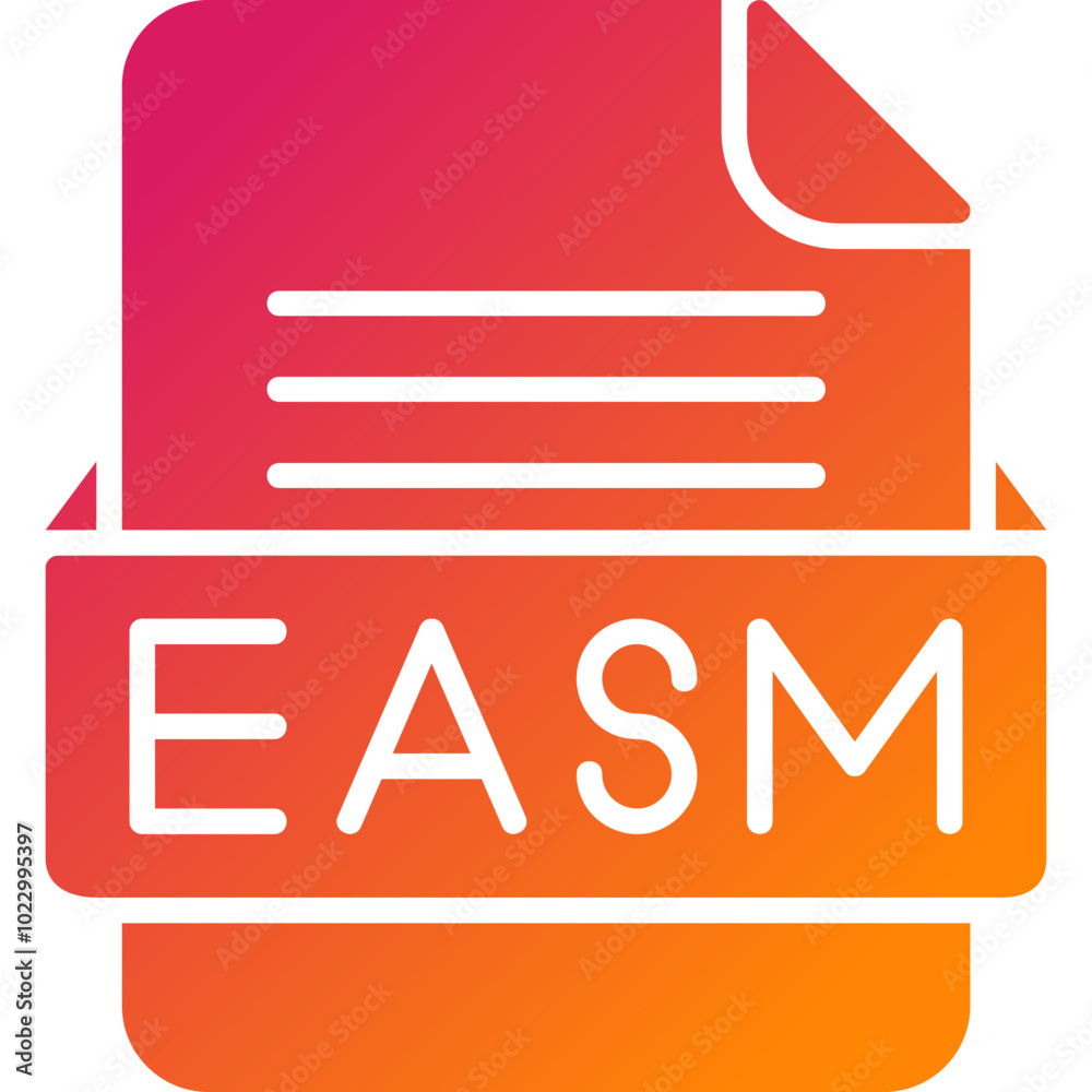 EASM File Format Vector Icon Design EASM File Format Vector Icon Design