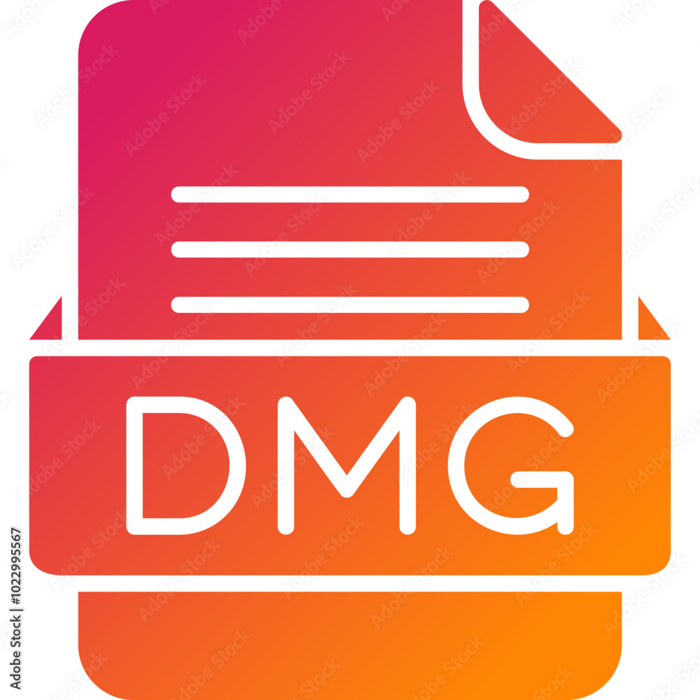 DMG File Format Vector Icon Design DMG File Format Vector Icon Design