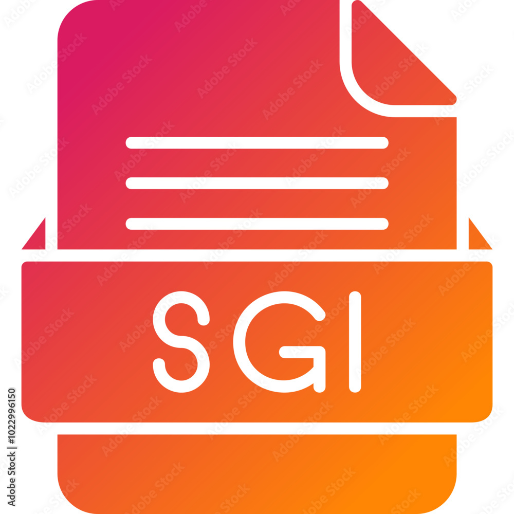 SGI File Format Vector Icon Design SGI File Format Vector Icon Design