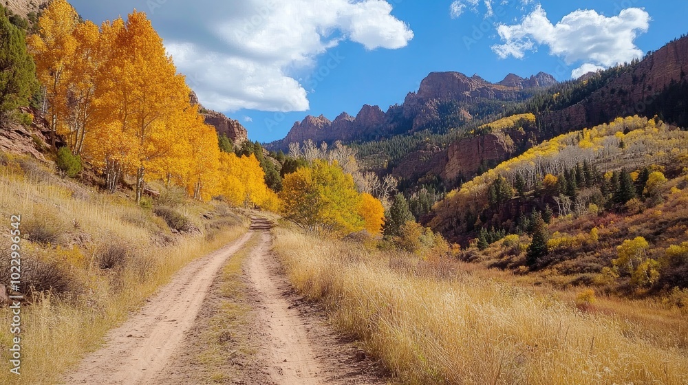 Autumn Colors Along A Scenic Trail Autumn Colors Along A Scenic Trail