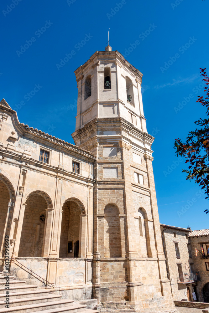 Cathedral of San Vicente de Roda de Isabena from the IX-XII with reforms in the XVIII. Huesca, Aragon, Spain. Cathedral of San Vicente de Roda de Isabena from the IX-XII with reforms in the XVIII. Huesca, Aragon, Spain.