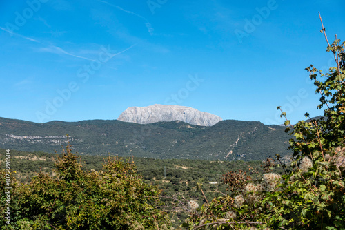 View of the mythical Turbon peak in the Ribagorza region. Huesca, Aragon, Spain. photo