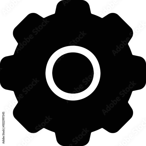Simple vector icon gear