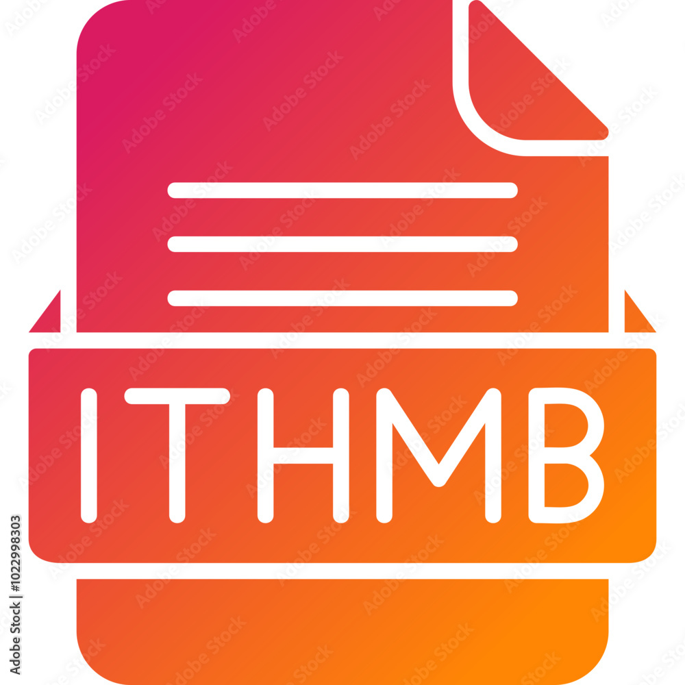 ITHMB File Format Vector Icon Design ITHMB File Format Vector Icon Design