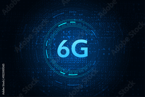 concept of technology 6G mobile network , New generation telecommunication , high-speed mobile Internet,