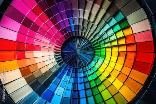 A beautiful color wheel background.