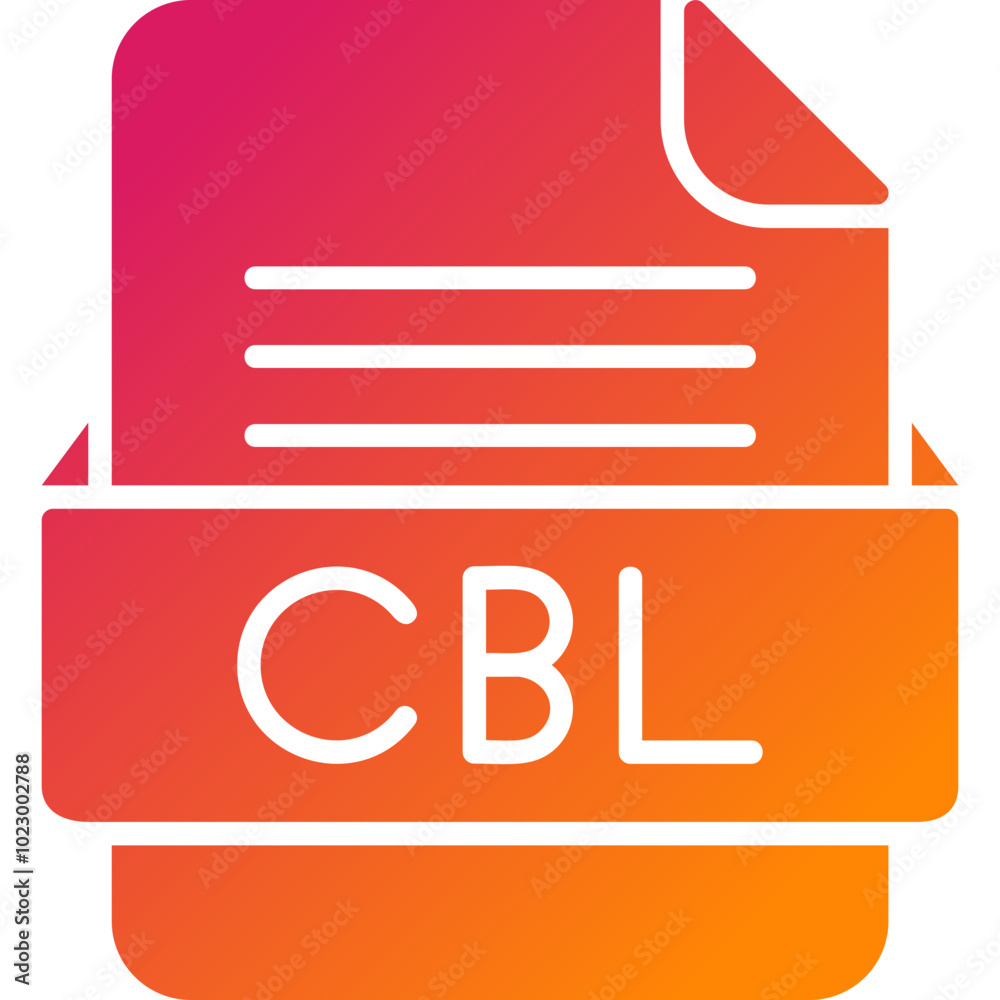 CBL File Format Vector Icon Design CBL File Format Vector Icon Design