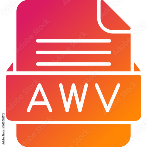 AWV File Format Vector Icon Design photo