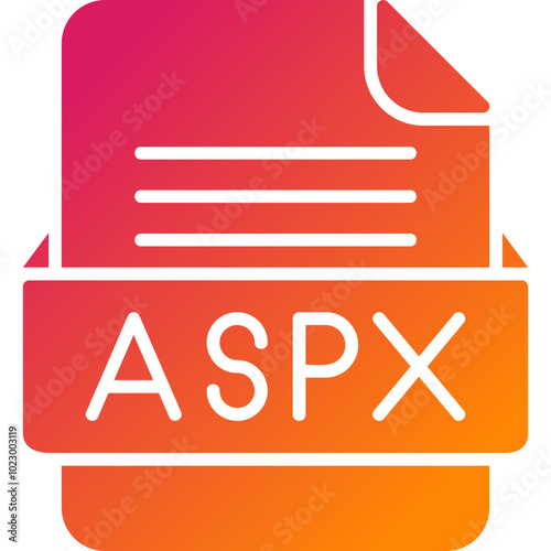ASPX File Format Vector Icon Design