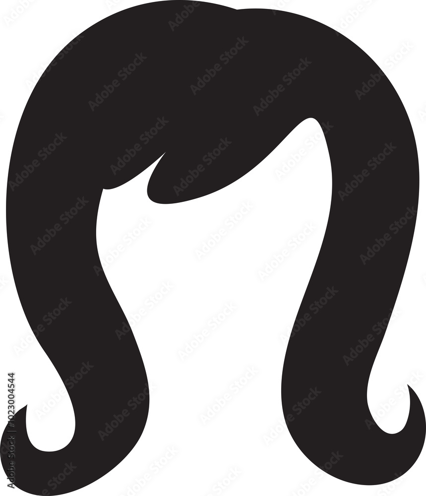 Female Hairstyle Wig Icon Female Hairstyle Wig Icon