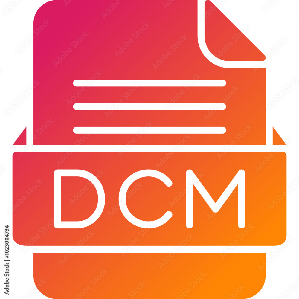 DCM File Format Vector Icon Design DCM File Format Vector Icon Design