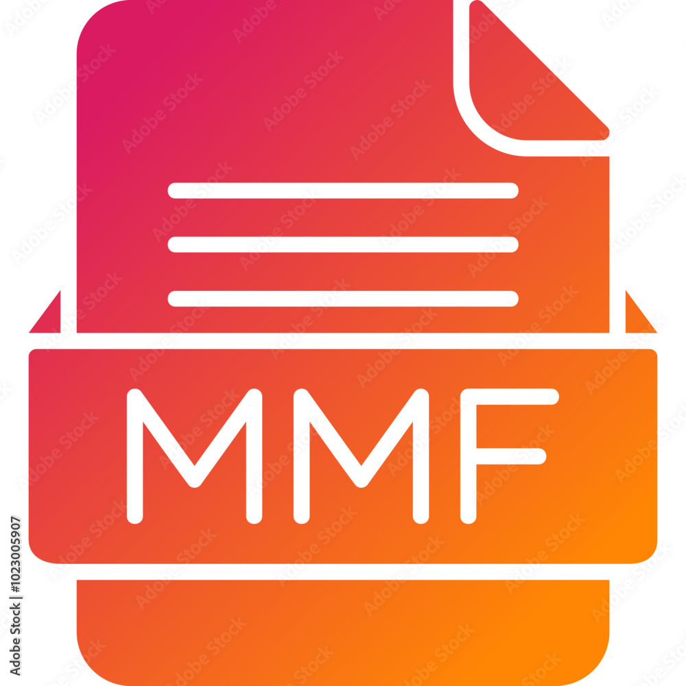 MMF File Format Vector Icon Design MMF File Format Vector Icon Design