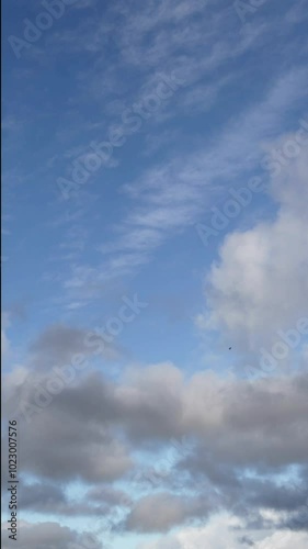 Dynamic Cloud Movement in a Sky: A TimeLapse Journey